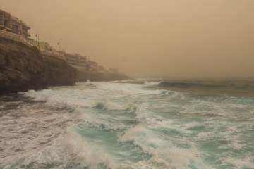 Telde advierte del peligro del baño en las playas del municipio (Foto Antonio Rico)